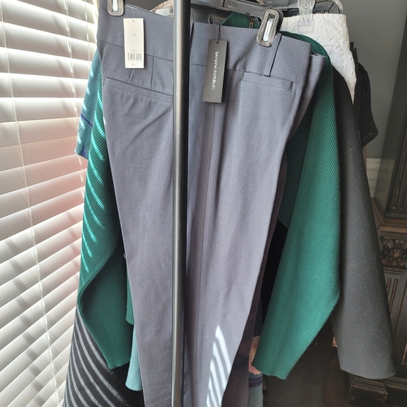 NWT Banana Republic Grey Pants Sz 14 - Picture 4 of 10